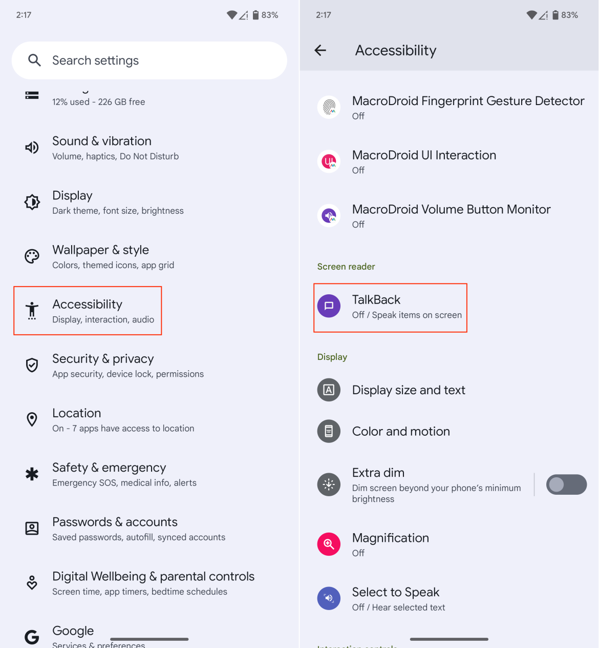 Comment utiliser le cadre guidé sur le Pixel 7