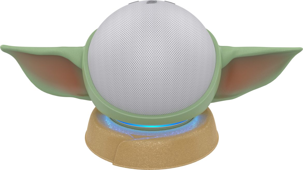 Le Grogu Mandalorian représente l'Amazon Echo Dot